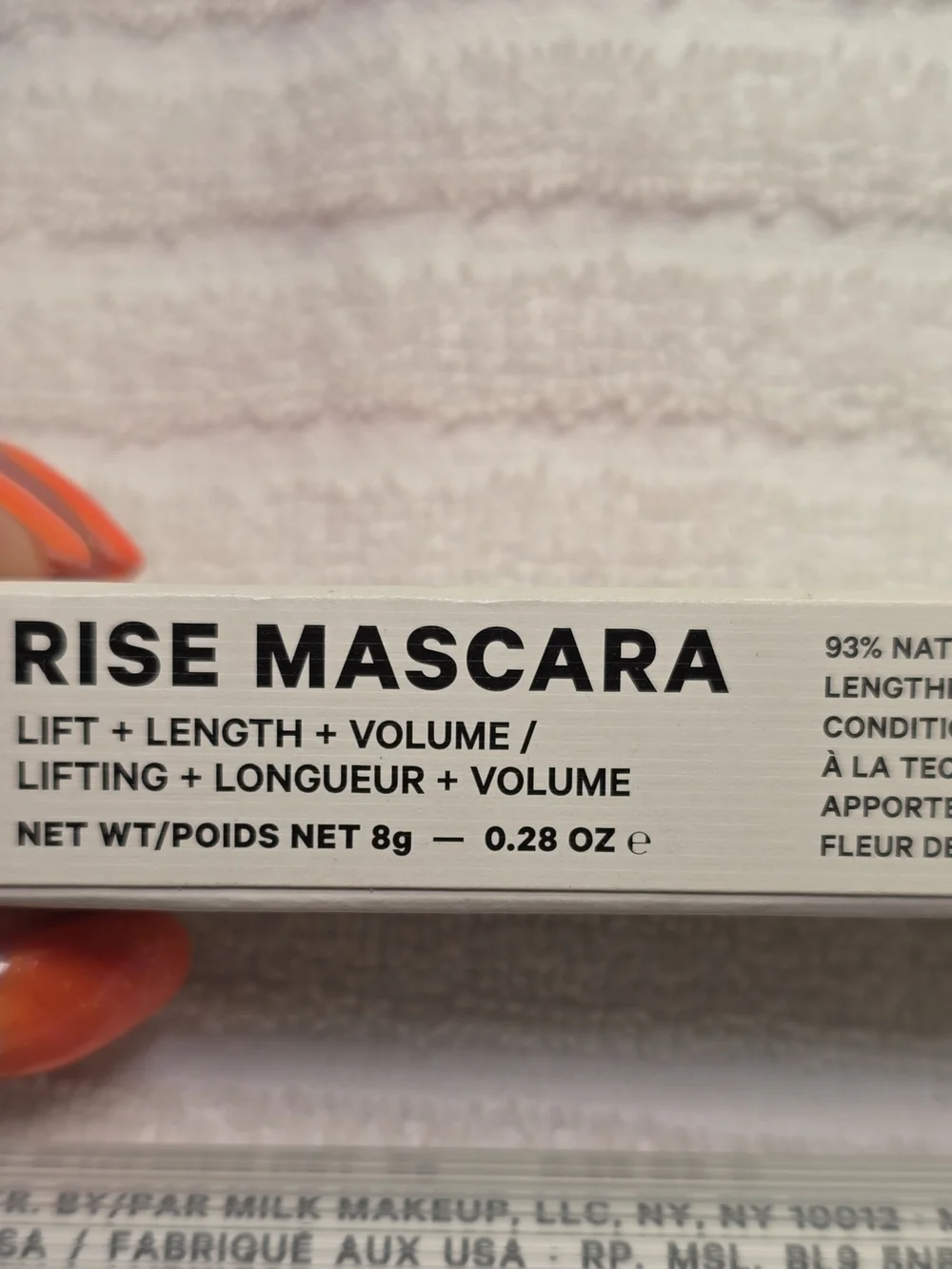 Milk Makeup Rise Mascara - White Tube with Pink Logo